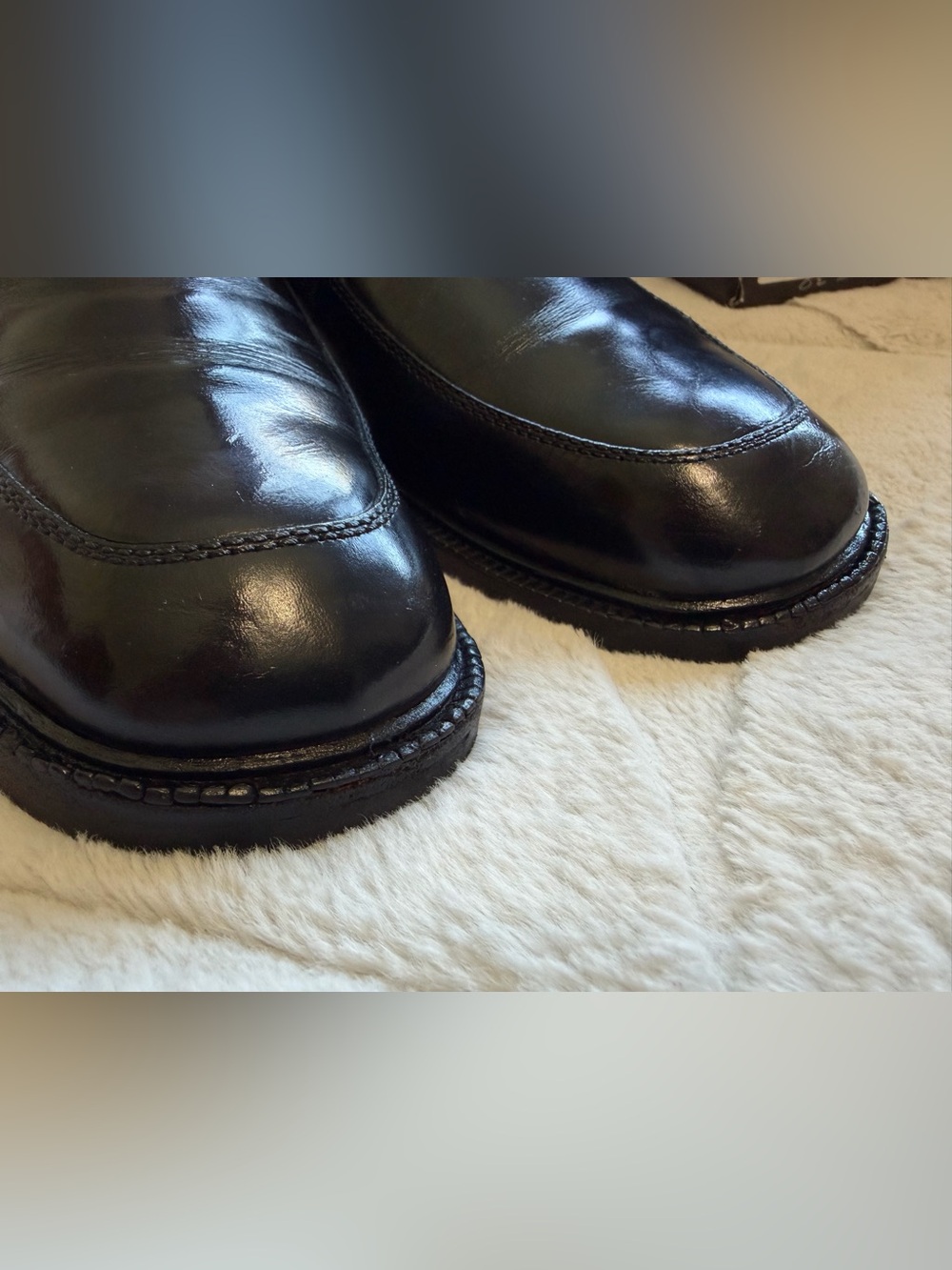 Vintage Y2K Gucci Black Leather Chunky Horsebit Buckle Loafers 9 - Picture 7 of 13